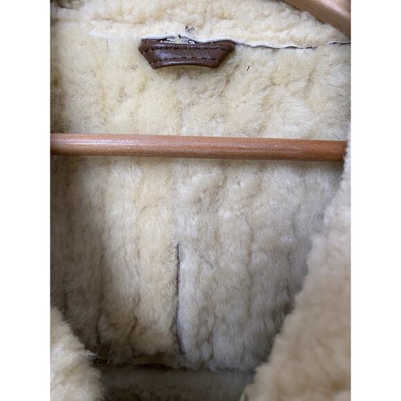 Men's B3 Flight Pilot RAF Aviator Shearling Sheepskin Leather Bomber Jacket Sz M - Picture 6 of 12